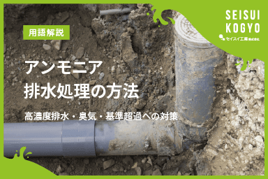 【コラム】「アンモニア排水処理の方法|高濃度排水・臭気・基準超過への対策」をアップしました。