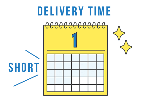 短期間での水処理が可能!