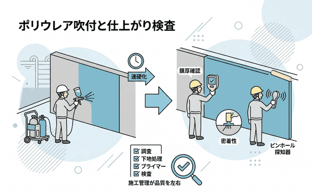 吹付・硬化・仕上がり検査