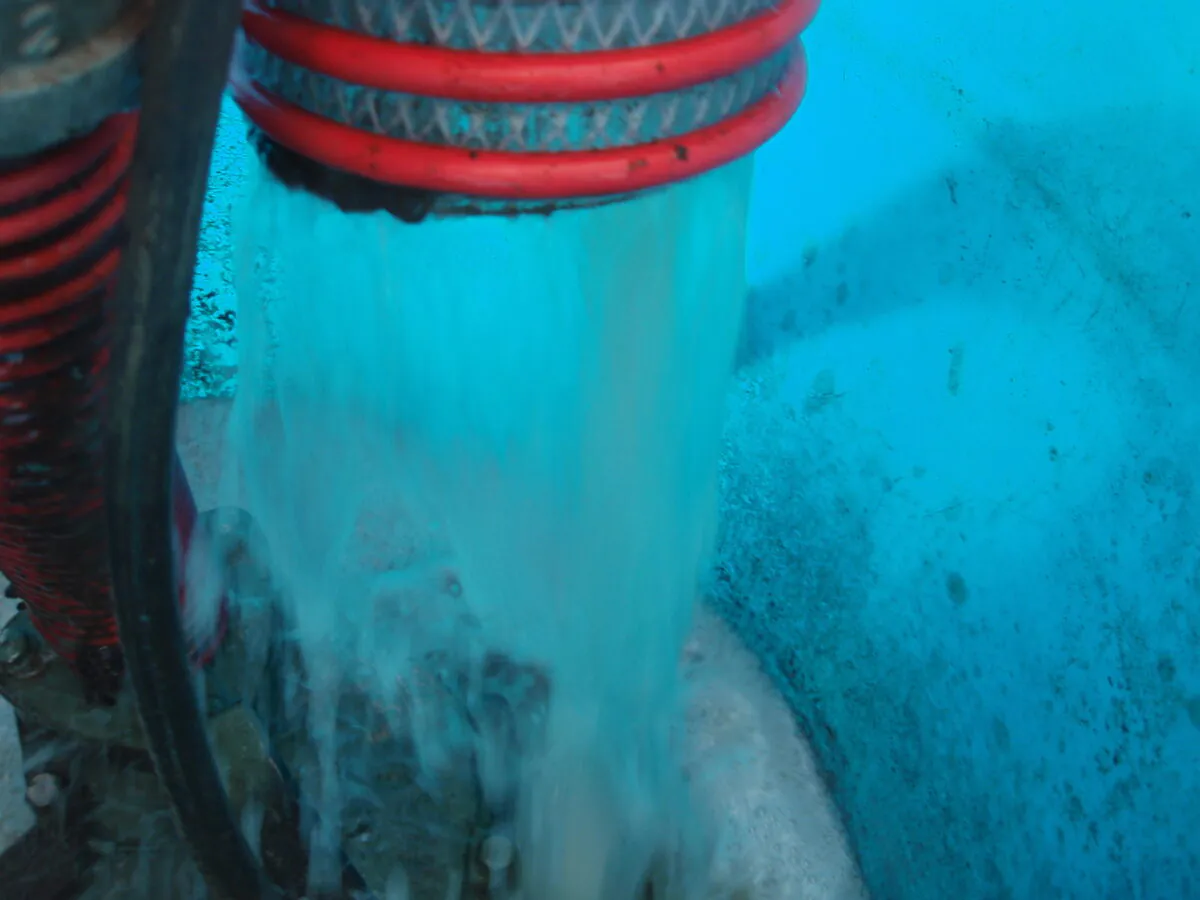 処理水(分離された水) の写真