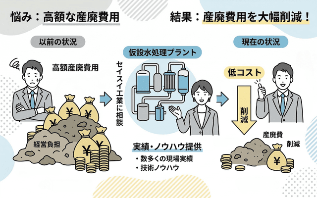 産廃費用を大幅低減