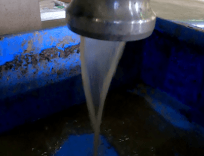 処理水(分離された水)の写真