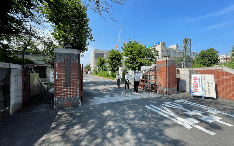 旧三河島汚水処分場喞筒場入口