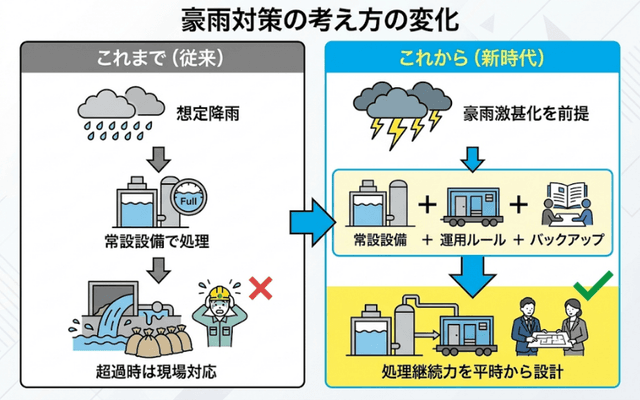 豪雨対策の考え方
