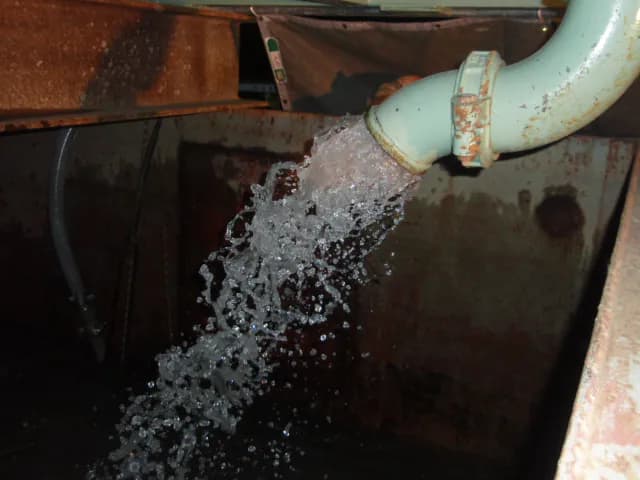 処理水(分離された水)の写真