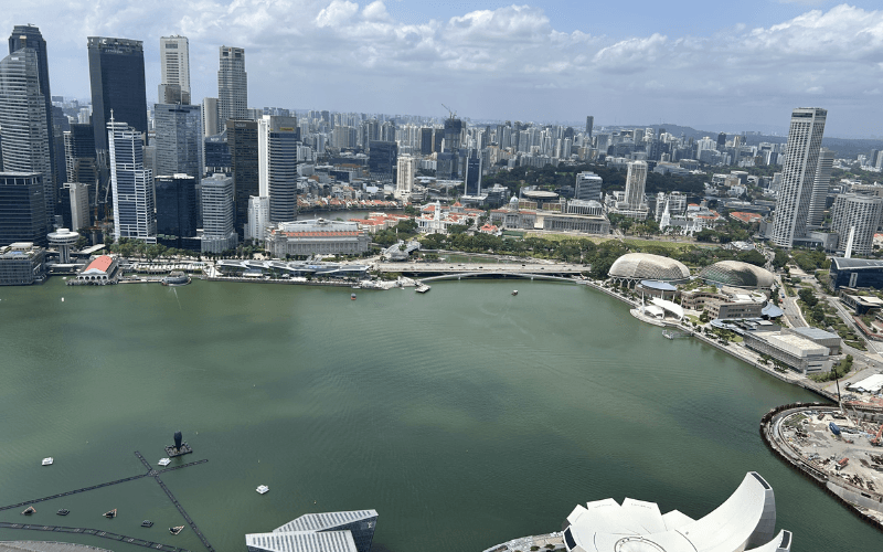 マリーナベイサンズ展望台 マーライオン側