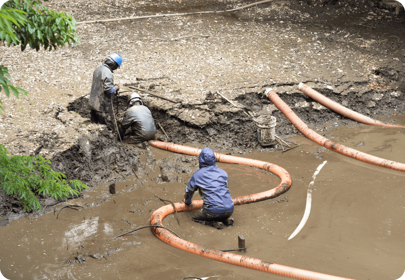 土木現場の汚泥