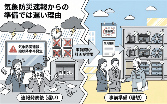 「気象防災速報」が出てから準備するのでは遅い理由