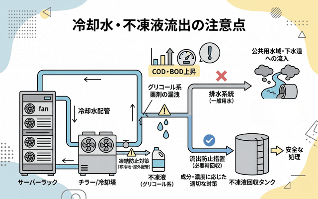 冷却水・不凍液の流出