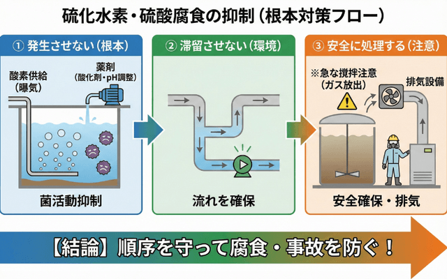 硫化水素の抑制