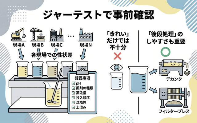 ジャーテストで事前確認する手順