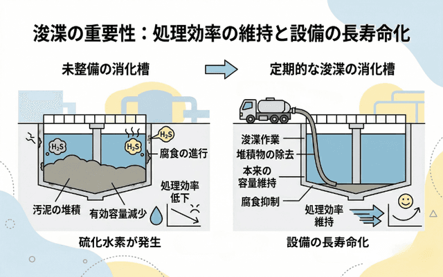 処理効率の維持と設備の長寿命化