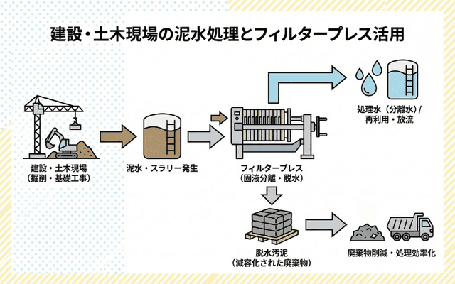 建設・土木現場での泥水処理