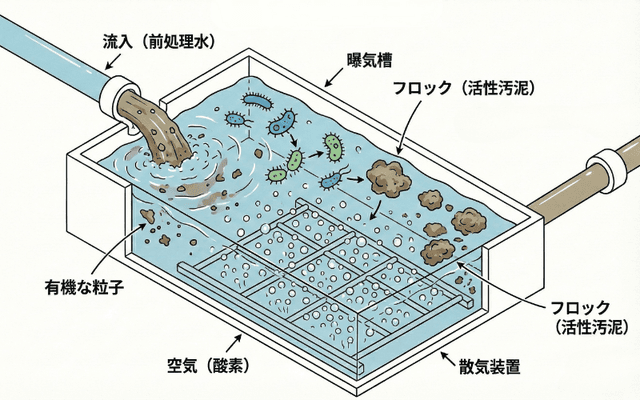 曝気槽(ばっきそう)