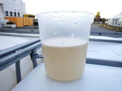 処理水(分離された水)状況②の写真