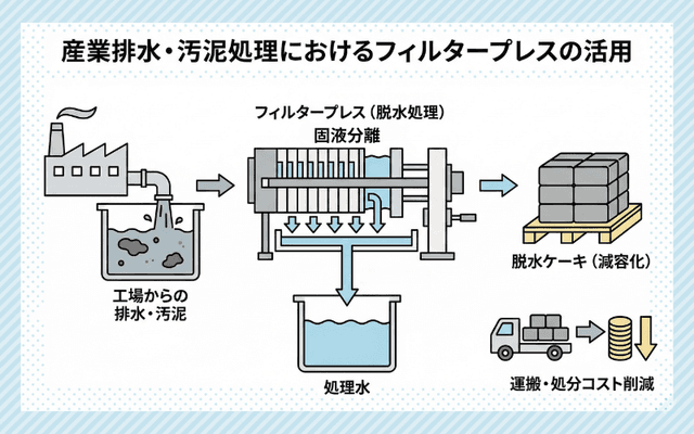 産業排水や汚泥処理での活用