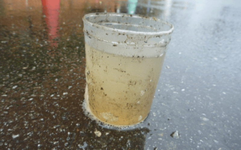 処理水(分離された水) の写真