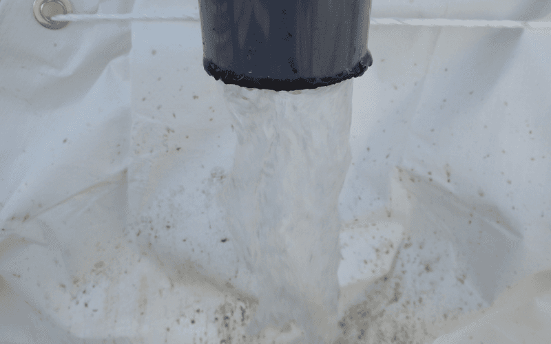 処理水(分離された水)の写真