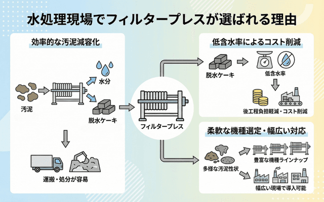 水処理現場で使われる理由