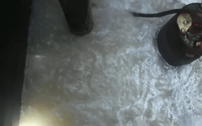 処理水(分離された水)の写真