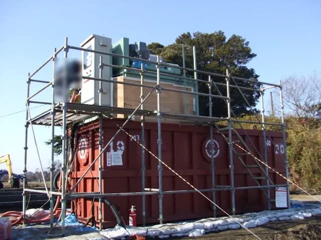 脱水機(遠心分離機)設置状況 MW-4 の写真