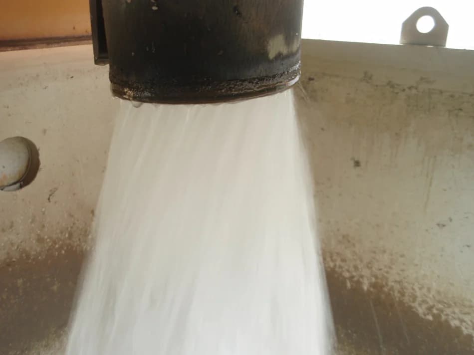処理水(分離された水)の写真