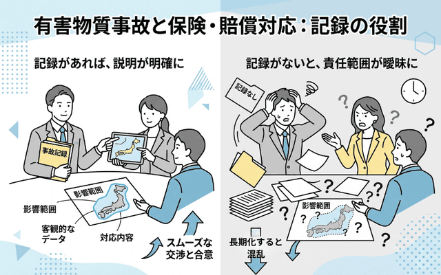 保険・賠償対応における記録の役割
