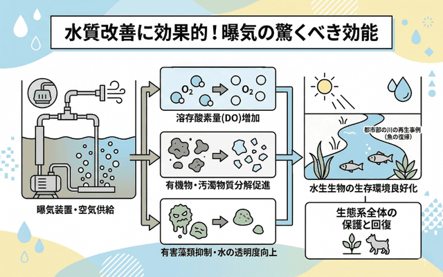 水質改善に効果的!曝気の驚くべき効能