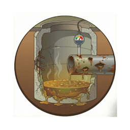 酸性化による腐食