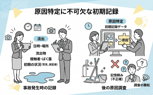 原因・範囲の特定に記録が不可欠な理由