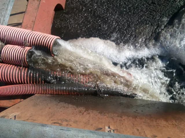 処理水(分離された水)の写真