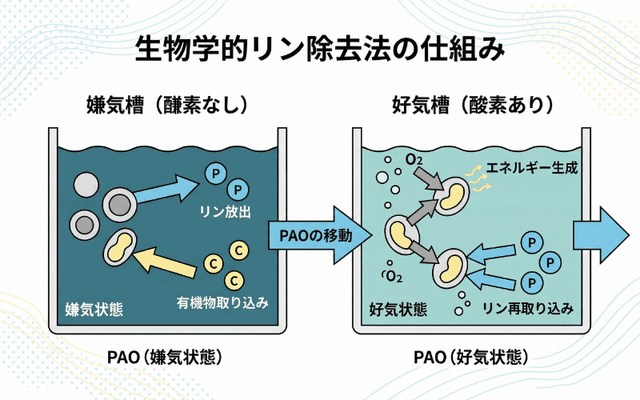 生物学的リン除去法