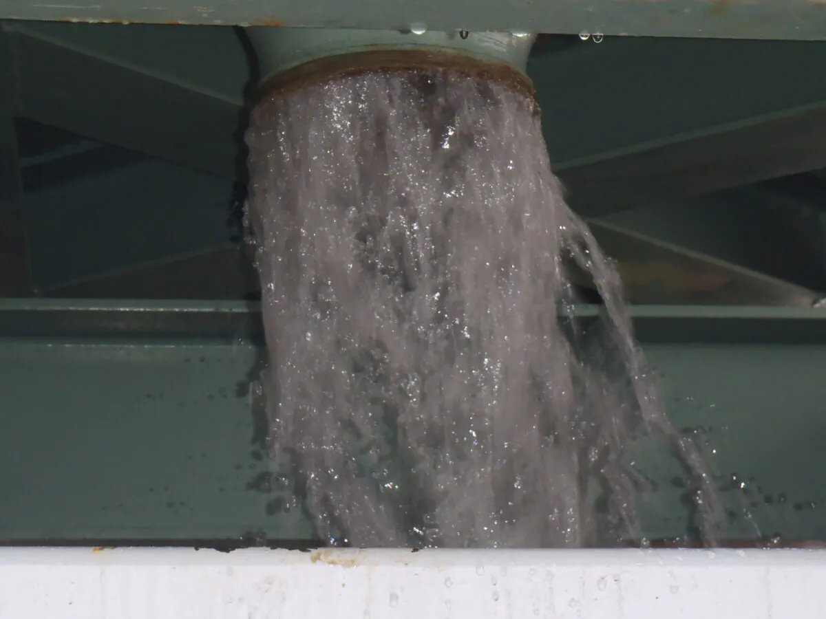 処理水(分離された水)の写真