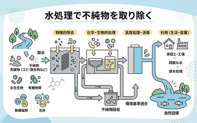 水処理は不純物を取り除く作業