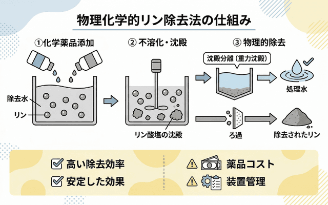 物理化学的リン除去法