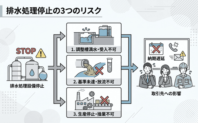 排水処理が止まったときに起きる3つのリスク