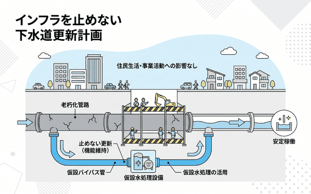 インフラを止めない下水道更新計画
