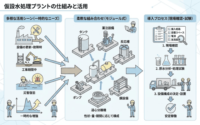 仮設水処理プラント