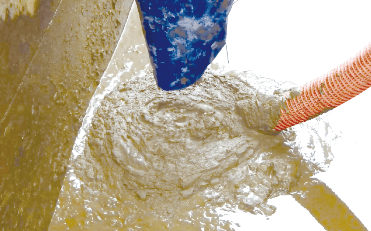 脱水ケーキ(分離された固形物)