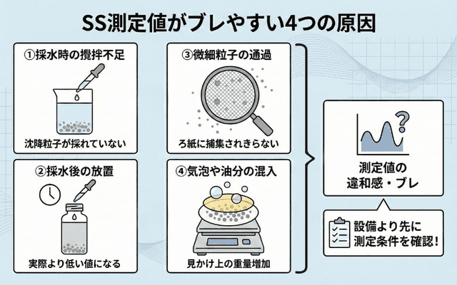 測定値がブレやすい原因