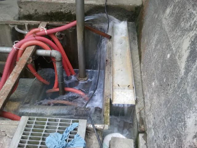 処理水(分離された水)の写真