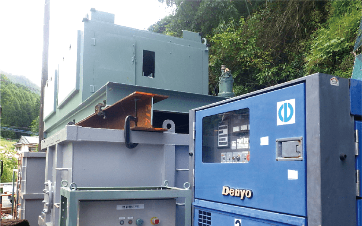 脱水機(遠心分離機)設置状況 HS-500MW