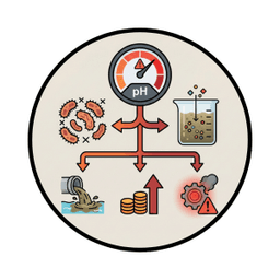 排水処理プロセスへの影響