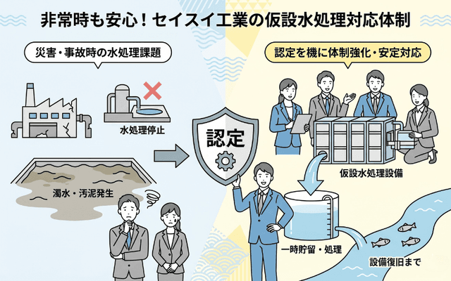 非常時にも求められる水処理対応
