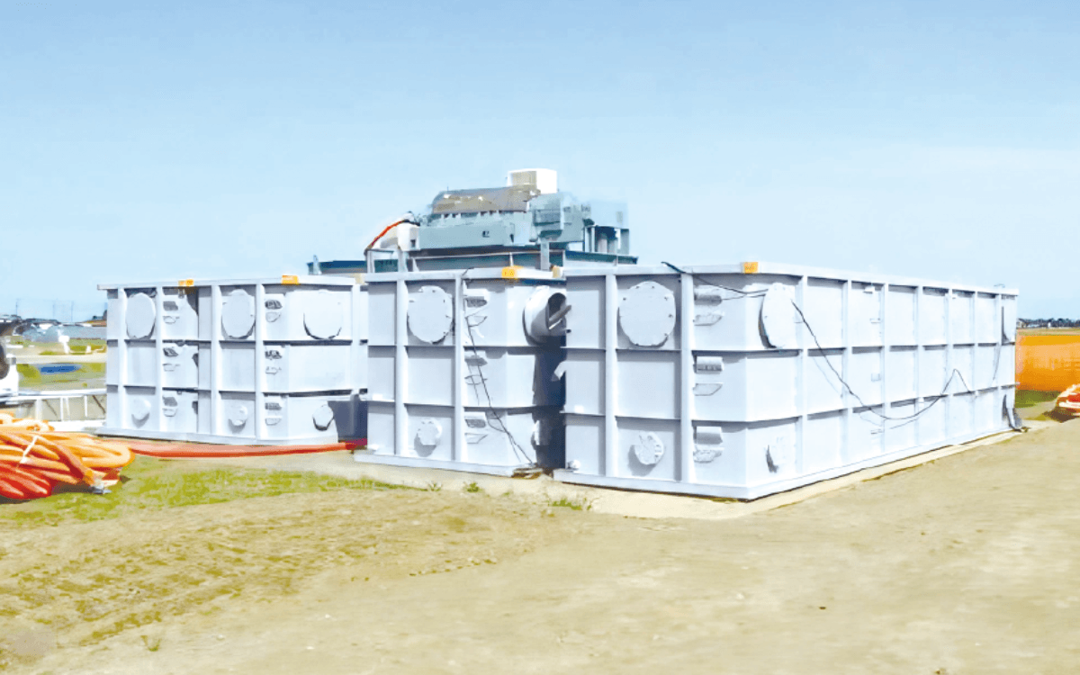 土木泥水再利用システム全景