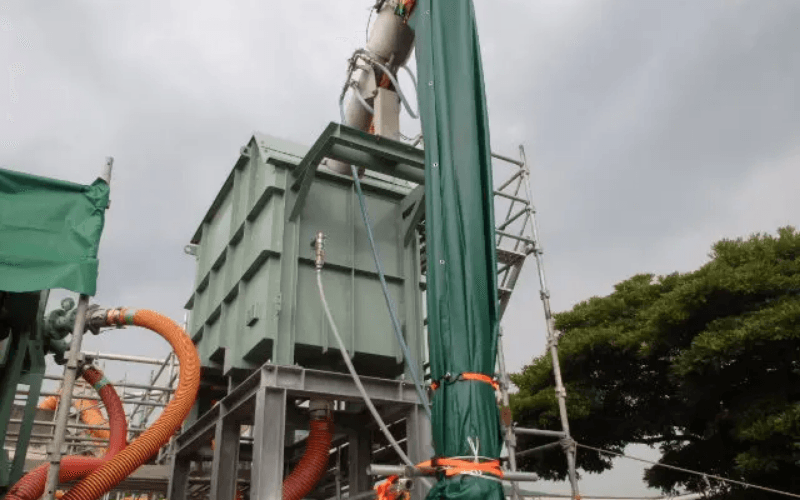 し渣除去機(ローターマット)の写真