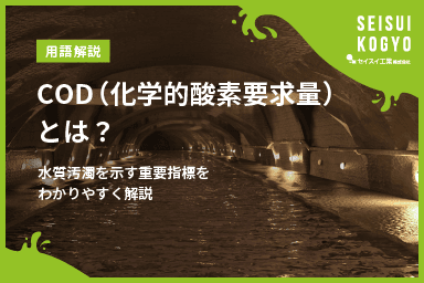 【コラム】「COD(化学的酸素要求量)とは?水質汚濁を示す重要指標をわかりやすく解説」をアップしました。