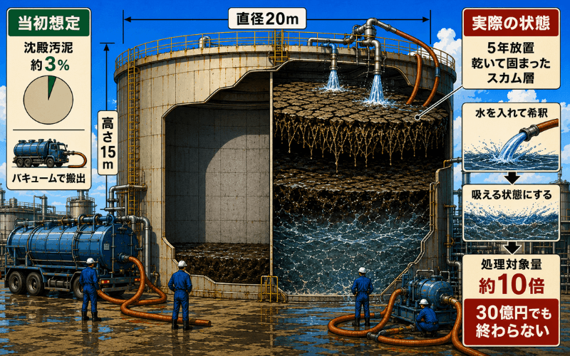 堆積汚泥の状況