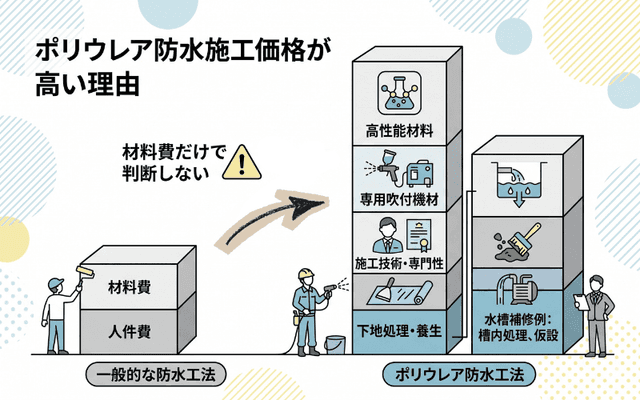 施工価格が高くなりやすい理由