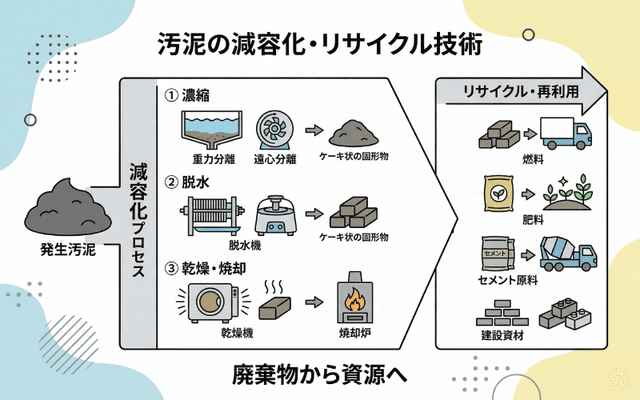 汚泥の減容化・リサイクル技術